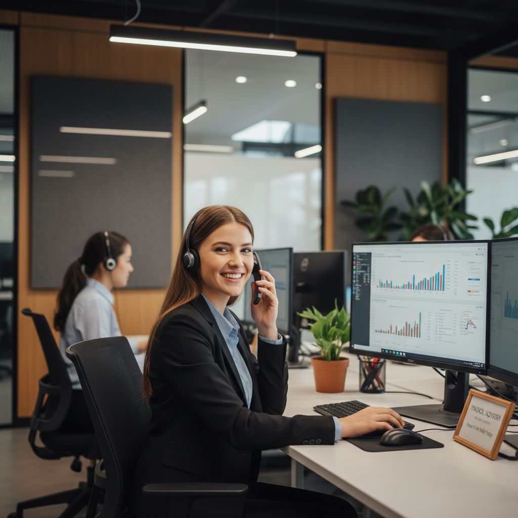 Credit repair customer service representative helping client with dispute process